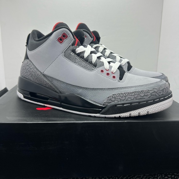 New w/ Box Air Jordan 3 Retro 'Stealth' Grey/Black Mens 10.5